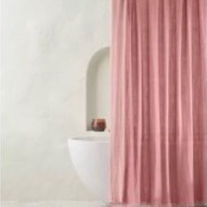 CasaLuna Rose Gauze Shower Curtain! 100% Cotton